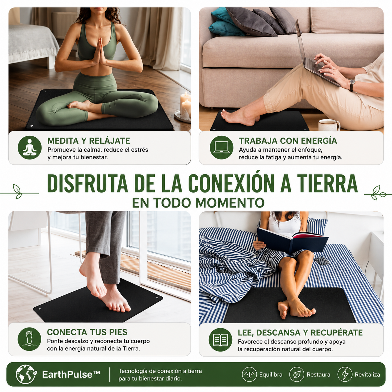EarthPulse™ reconecta tu cuerpo con la Tierra mientras duermes — alivio sin efectos secundarios. 🔥 Lleva 2, paga 1 — REGALO EXCLUSIVO 🎁
