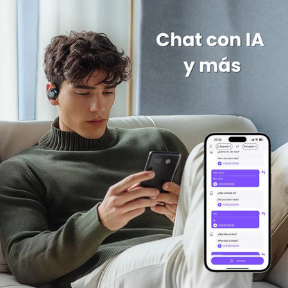 🎧 Air Traductor PRO AI - Comunícate en +144 idiomas en segundos + estuche y cargador premium incluidos + ¡REGALO EXCLUSIVO!🔥
