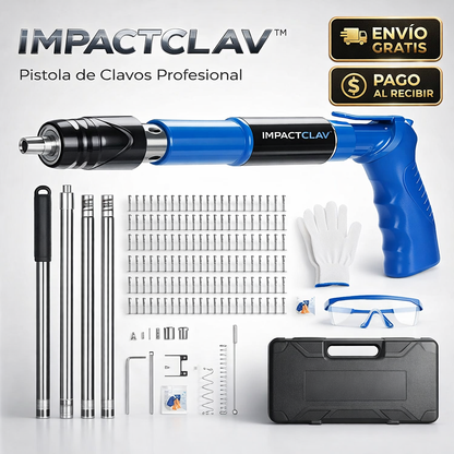 🔧 IMPACTCLAV™ KIT COMPLETO + MALETÍN PROFESIONAL + GAFAS Y PROTECCÍON AUDITIVA INCLUIDAS  🔥