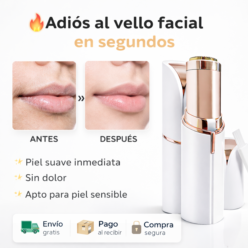 ✨ DEPILADOR FACIAL RECARGABLE FLAWLESS + CABLE USB-C 🔥