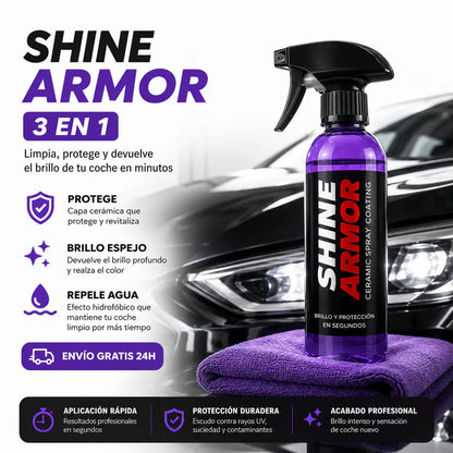 SHINE ARMOR 3 EN 1: Limpia, protege y devuelve el brillo de tu coche en minutos 🚗