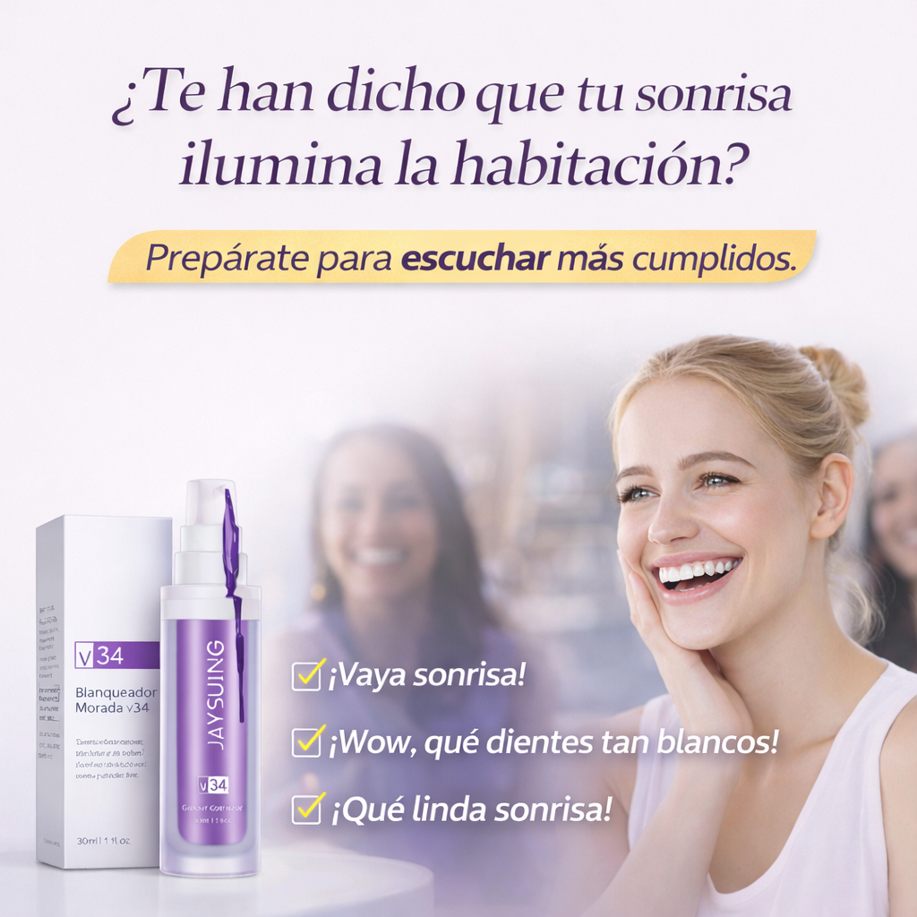 ✨ NEXOR Sonrisa V34 efecto blanqueador inmediato + corrección óptica del tono amarillo 🔥