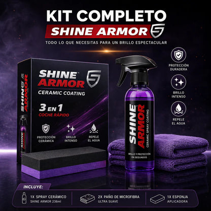 SHINE ARMOR 3 EN 1: Limpia, protege y devuelve el brillo de tu coche en minutos 🚗