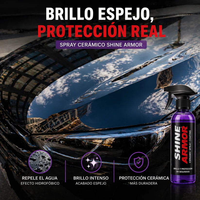 SHINE ARMOR 3 EN 1: Limpia, protege y devuelve el brillo de tu coche en minutos 🚗
