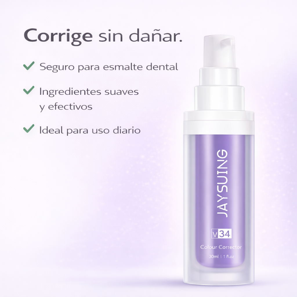 ✨ NEXOR Sonrisa V34 efecto blanqueador inmediato + corrección óptica del tono amarillo 🔥