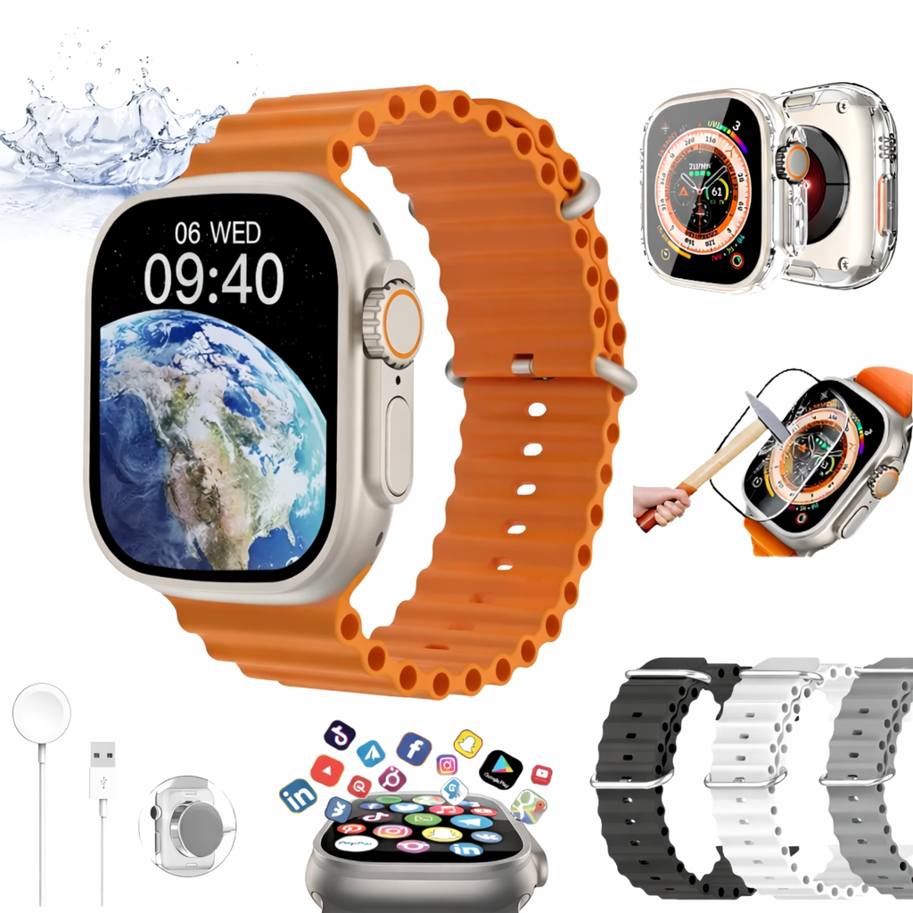 ⌚Air Watch Ultra Pro 3 con 2 Correas + Cargador por Inducción y Caja Premium 🔥