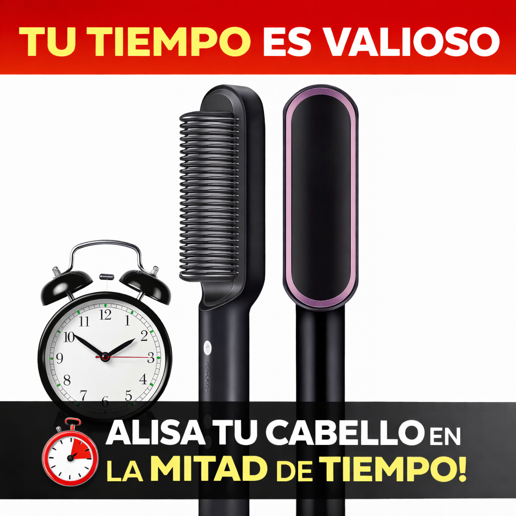 💁‍♀️ CEPILLO ALISADOR PELO (4 COLORES) + 1X MANUAL DE INSTRUCCIONES 🔥 ÚLTIMAS UNIDADES EN STOCK