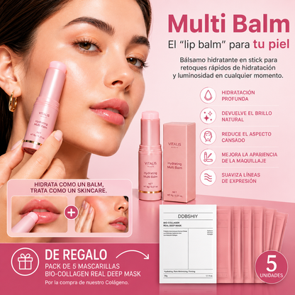 Multi Balm™ El bálsamo coreano 4 en 1 para hidratar, iluminar y suavizar la apariencia de líneas finas en segundos.