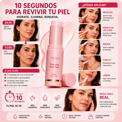 Multi Balm™ El bálsamo coreano 4 en 1 para hidratar, iluminar y suavizar la apariencia de líneas finas en segundos.
