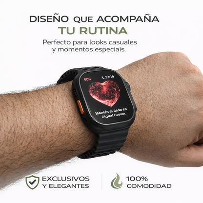 ⌚Air Watch Ultra Pro 3 con 2 Correas + Cargador por Inducción y Caja Premium 🔥