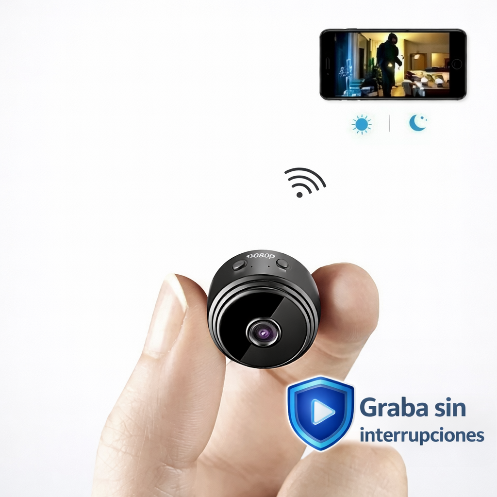 📹 Mini Cámara 1080P HD con Soporte Magnético GRATIS + visión nocturna 🔥