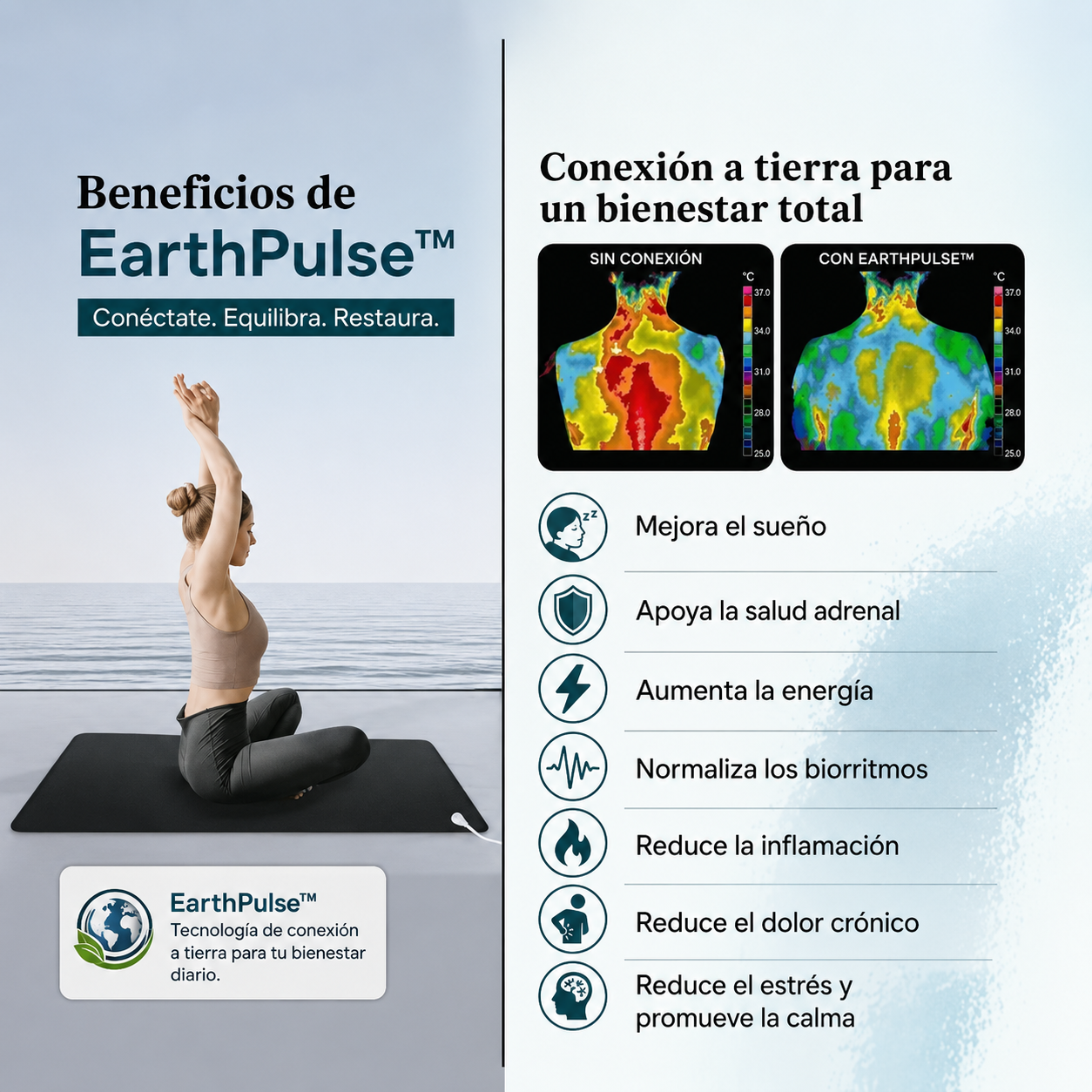 EarthPulse™ reconecta tu cuerpo con la Tierra mientras duermes — alivio sin efectos secundarios. 🔥 Lleva 2, paga 1 — REGALO EXCLUSIVO 🎁