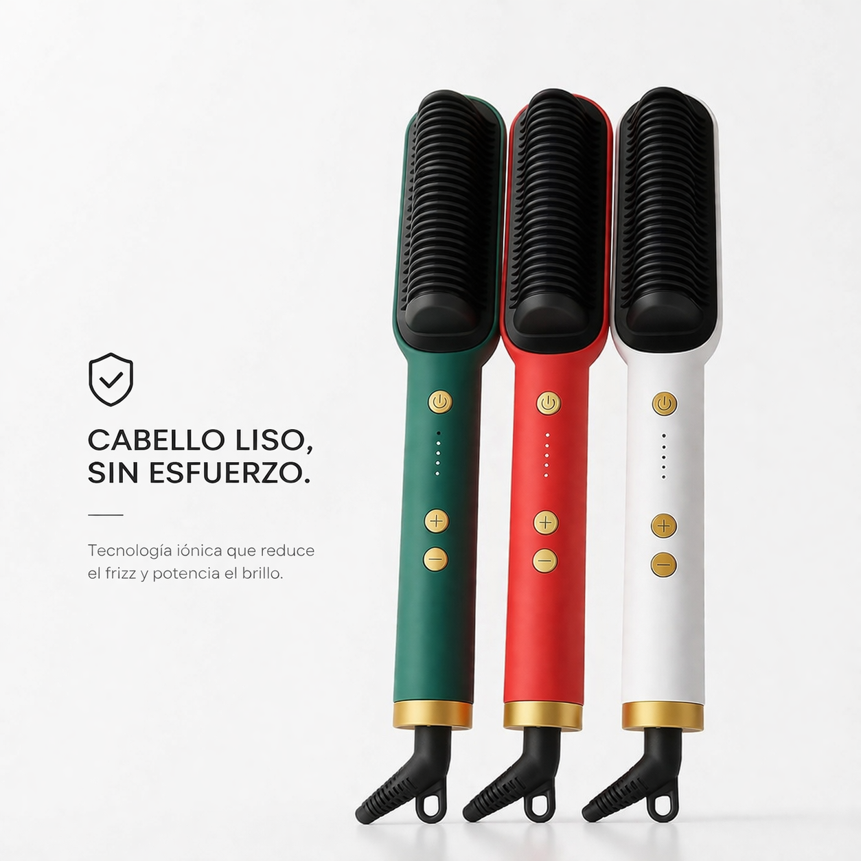 💁‍♀️ CEPILLO ALISADOR PELO (4 COLORES) + 1X MANUAL DE INSTRUCCIONES 🔥 ÚLTIMAS UNIDADES EN STOCK