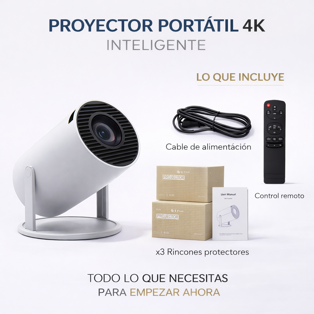 🎥 PROYECTOR PORTÁTIL 4K – TRANSFORMA CUALQUIER PARED EN UN CINE 🔥 ¡DESCUENTO EXCLUSIVO SOLO HOY!