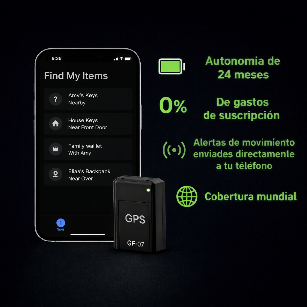 📍NEXOR GPS PRO™️ - Mini GPS Localizador Portátil + Caja y bateria premium 🔥