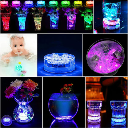 AquaGlow™ Pro Luces LED Sumergibles — Transformación Automática 16 Colores + Mando + ENVÍO GRATIS