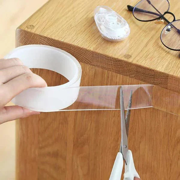 CINTA NANOTECH DOBLE CARA EXTRAFUERTE MULTIUSOS - TRANSPARENTE, LAVABLE Y REUTILIZABLE 🔥